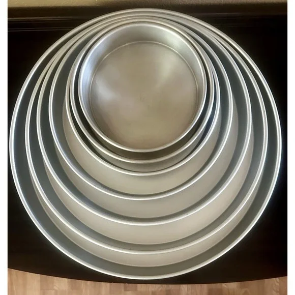 Wilton 7 Tiered Round Layered Cake Pan Set Wedding Baking Magic Line Birthday - Picture 2 of 4